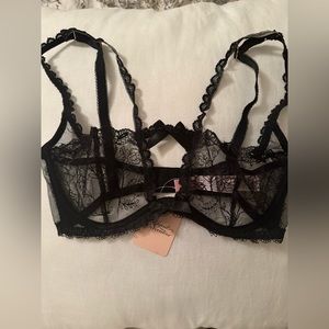 Agent Provocateur black lace underwire bra NWT